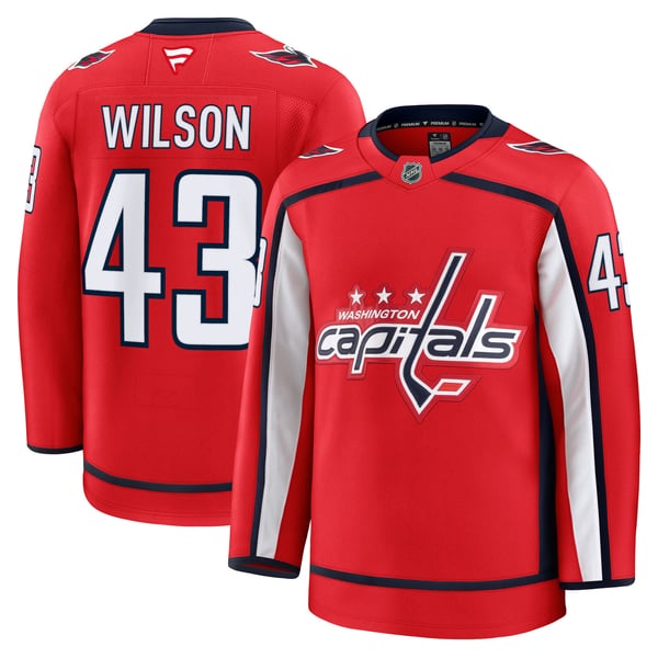 Men's Washington Capitals Tom Wilson Fanatics Red Home Premium Jersey - Image 1