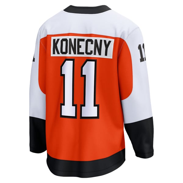 Men's Philadelphia Flyers Travis Konecny Fanatics Orange Home Breakaway Jersey - Image 4