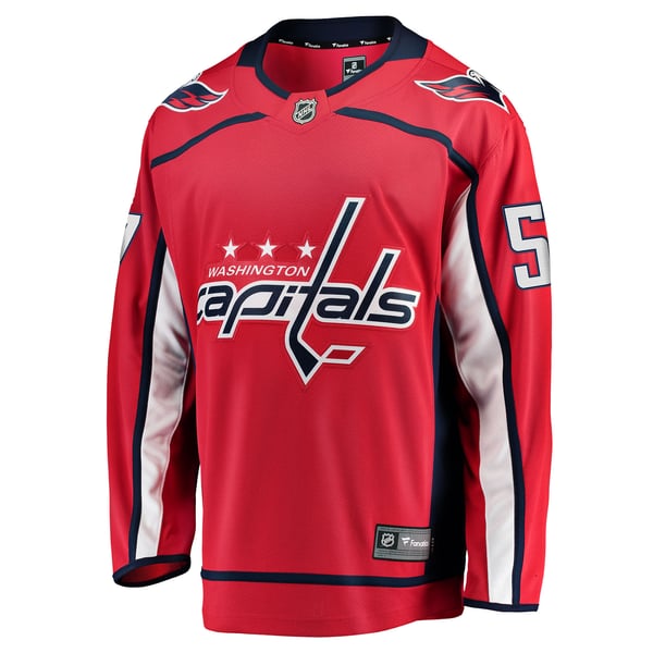 Men's Washington Capitals Trevor van Riemsdyk Fanatics Red Home Breakaway Jersey - Image 3