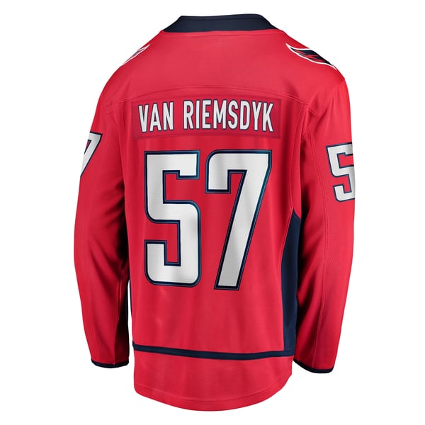 Men's Washington Capitals Trevor van Riemsdyk Fanatics Red Home Breakaway Jersey - Image 4