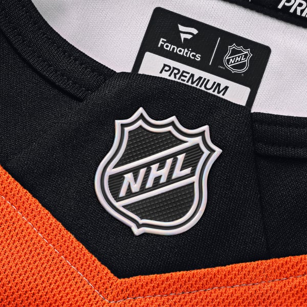 Men's Philadelphia Flyers Trevor Zegras Fanatics Orange Home Premium Jersey - Image 6