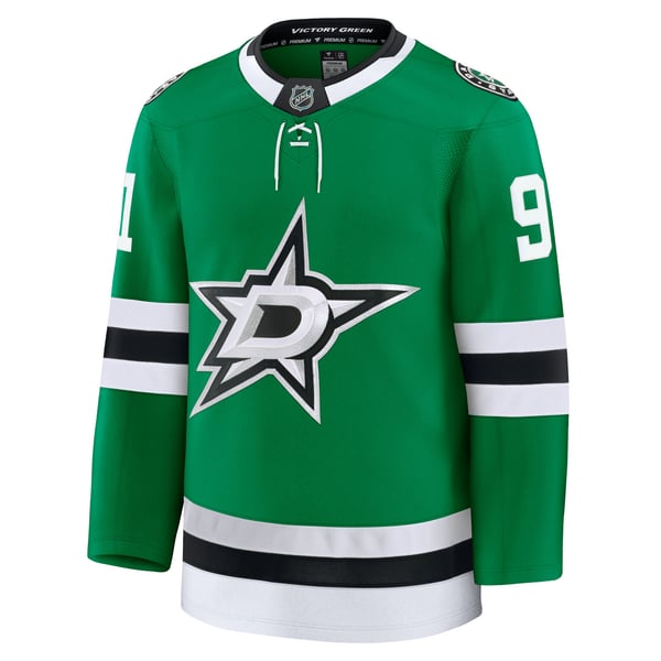 Men's Dallas Stars Tyler Seguin Fanatics Kelly Green Home Premium Jersey - Image 3