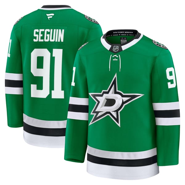 Men's Dallas Stars Tyler Seguin Fanatics Kelly Green Home Premium Jersey - Image 1