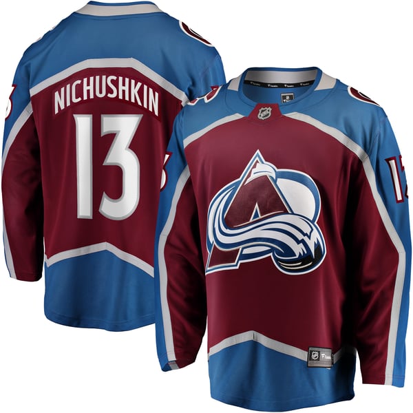 Men's Colorado Avalanche Valeri Nichushkin Fanatics Burgundy Breakaway Player Jersey - Image 2