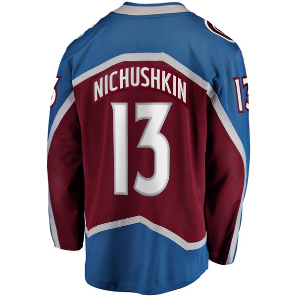Men's Colorado Avalanche Valeri Nichushkin Fanatics Burgundy Breakaway Player Jersey - Image 4