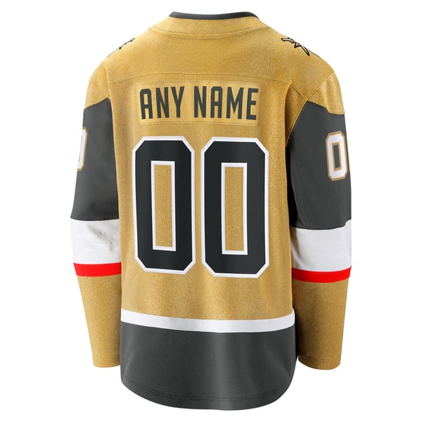 Men's Vegas Golden Knights  Fanatics  Home Breakaway Custom Jersey - Image 4