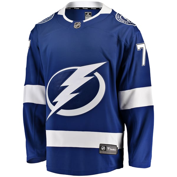 Men's Tampa Bay Lightning Victor Hedman Fanatics Blue Home Breakaway Player Jersey - Image 3