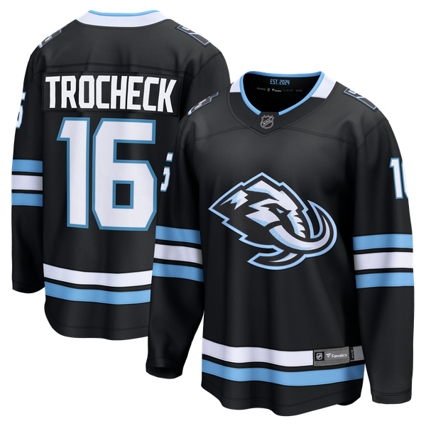 Men's Utah Mammoth Vincent Trocheck Fanatics Black Home Breakaway Jersey - Image 2