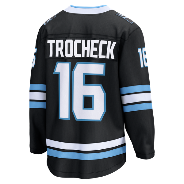 Men's Utah Mammoth Vincent Trocheck Fanatics Black Home Breakaway Jersey - Image 4