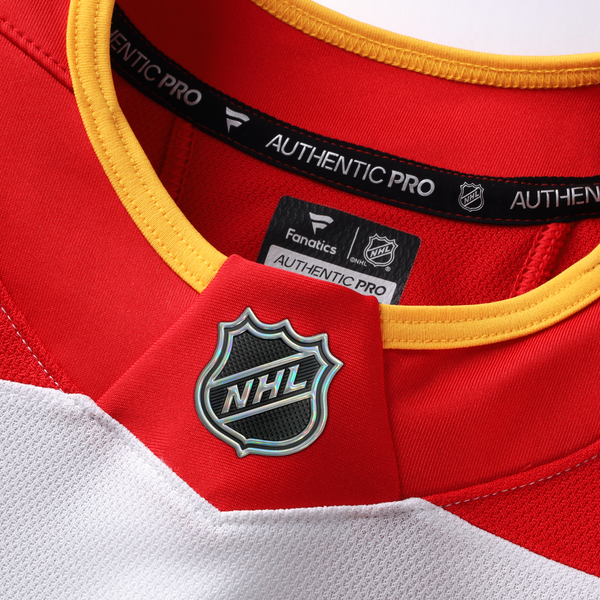 Men's Calgary Flames Fanatics White Away Authentic Pro Jersey - Image 5