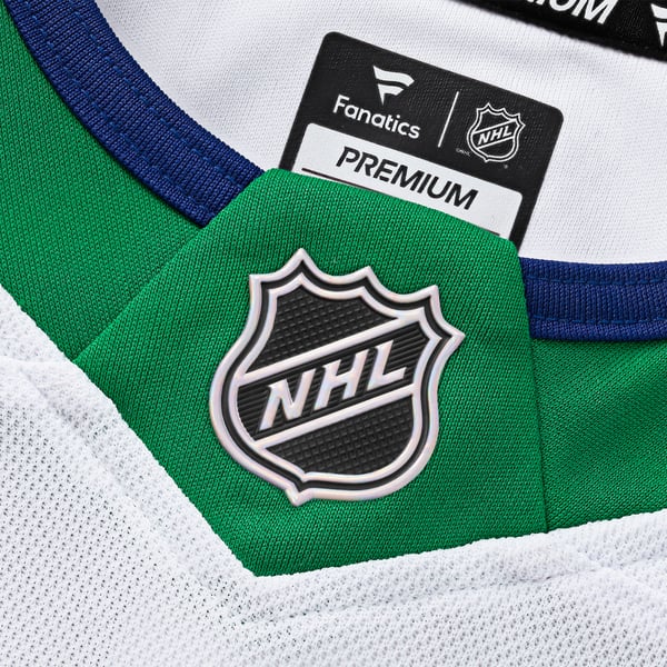 Men's Carolina Hurricanes Fanatics White Throwback Premium Jersey - Image 6