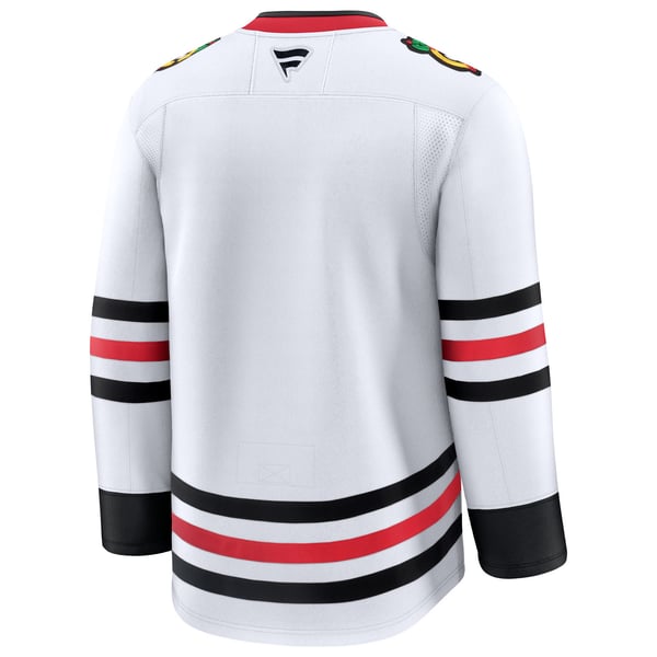 Men's Chicago Blackhawks Fanatics White Away Premium Jersey - Image 4