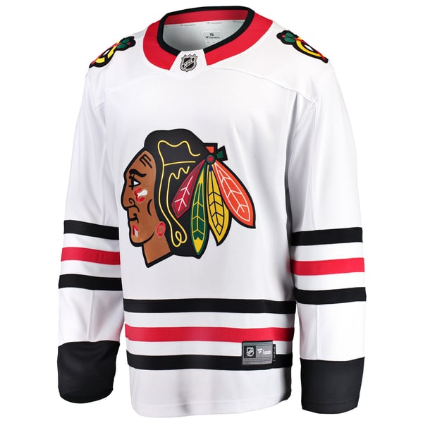 Men's Chicago Blackhawks Fanatics White Breakaway Away Jersey - Image 3