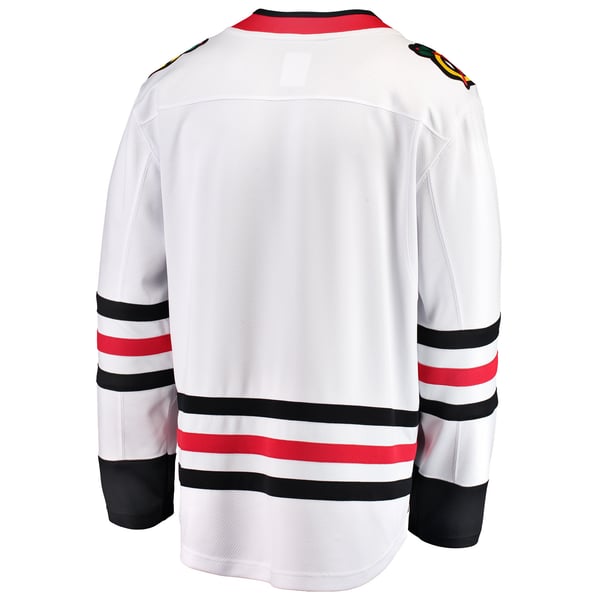 Men's Chicago Blackhawks Fanatics White Breakaway Away Jersey - Image 4