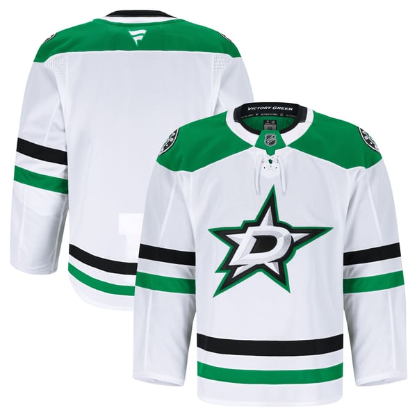 Men's Dallas Stars Fanatics White Away Authentic Pro Jersey - Image 1