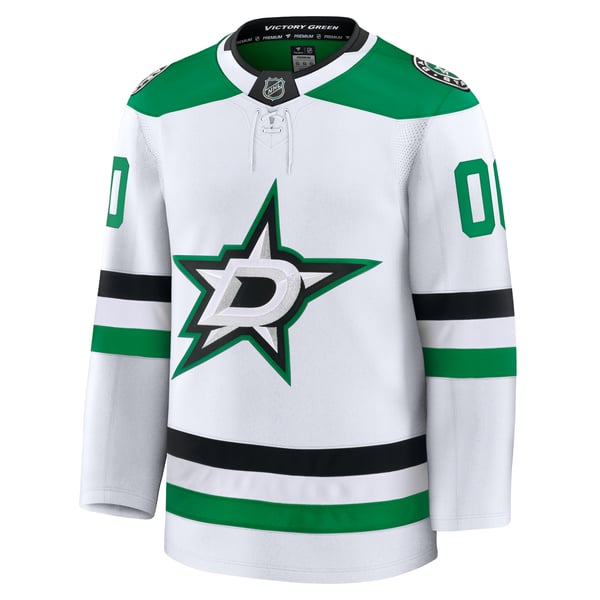 Men's Dallas Stars Fanatics White Away Premium Custom Jersey - Image 3