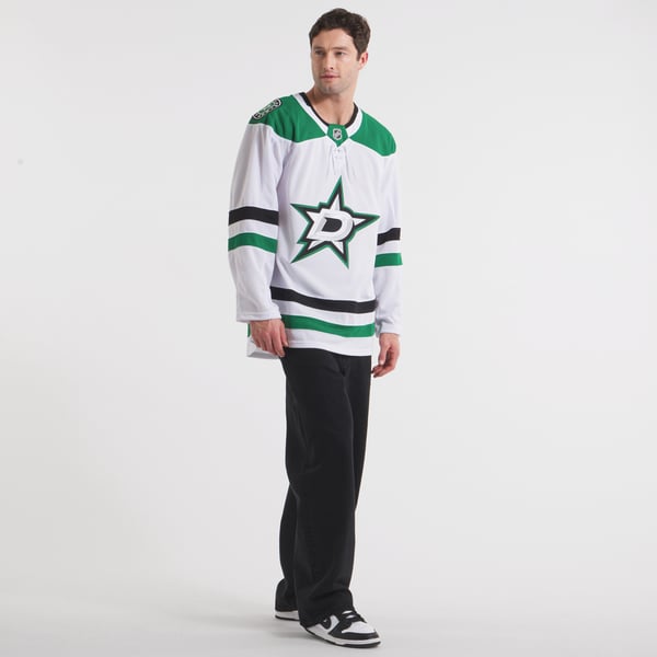 Men's Dallas Stars Fanatics White Away Premium Custom Jersey - Image 7