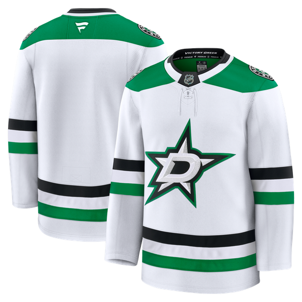 Men's Dallas Stars Fanatics White Away Premium Jersey - Image 2