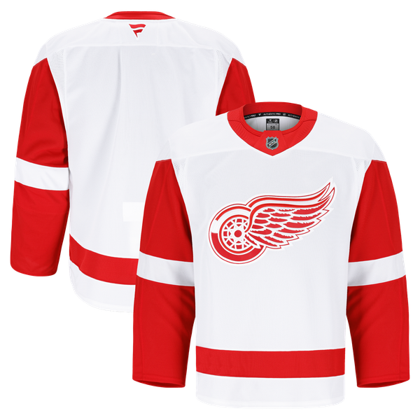 Men's Detroit Red Wings Fanatics White Away Authentic Pro Jersey - Image 2