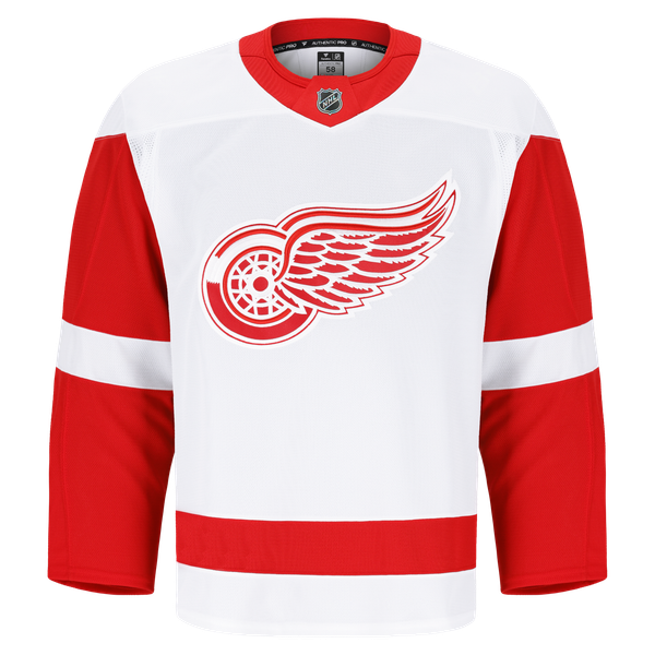 Men's Detroit Red Wings Fanatics White Away Authentic Pro Jersey - Image 3