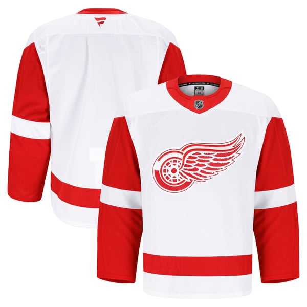 Men's Detroit Red Wings Fanatics White Away Authentic Pro Jersey - Image 1