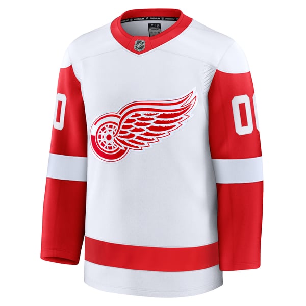 Men's Detroit Red Wings Fanatics White Away Premium Custom Jersey - Image 3
