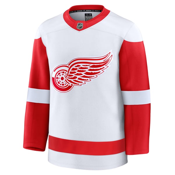 Men's Detroit Red Wings Fanatics White Away Premium Jersey - Image 3
