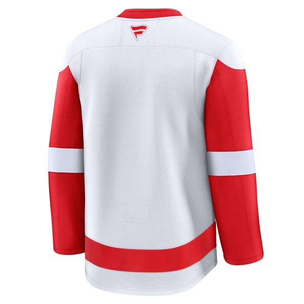 Men's Detroit Red Wings Fanatics White Away Premium Jersey - Image 4