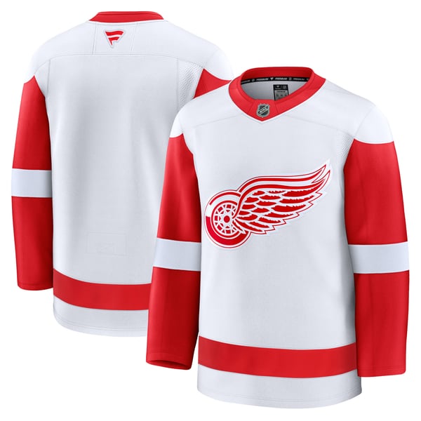 Men's Detroit Red Wings Fanatics White Away Premium Jersey - Image 1