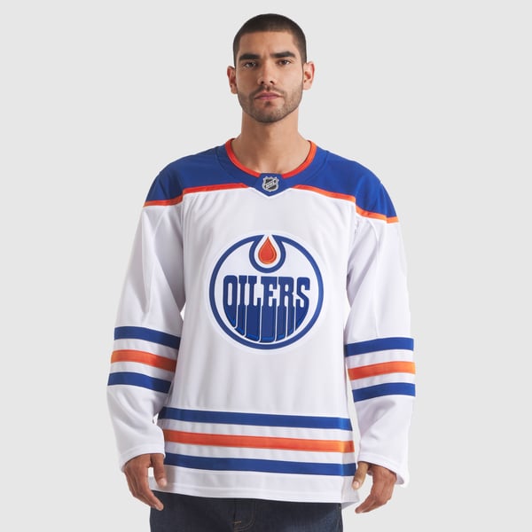 Men's Edmonton Oilers Fanatics White Away Premium Jersey - Image 5
