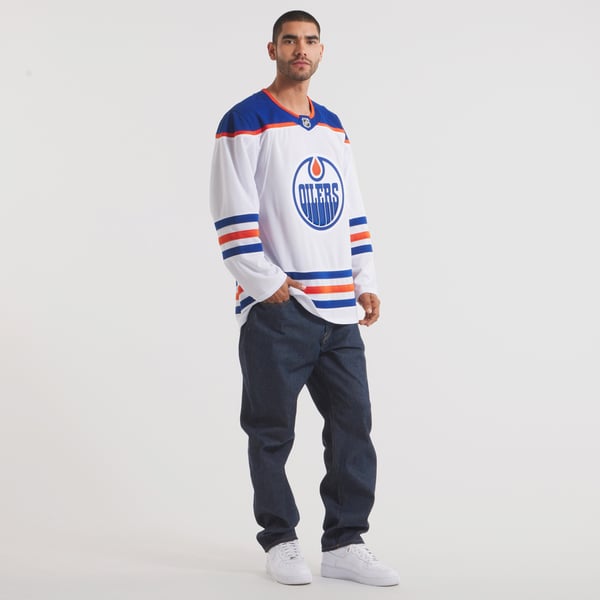 Men's Edmonton Oilers Fanatics White Away Premium Jersey - Image 7