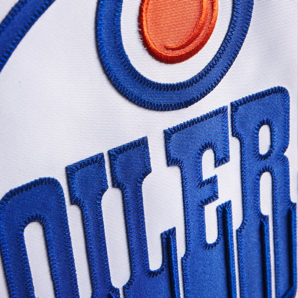 Men's Edmonton Oilers Fanatics White Away Premium Jersey - Image 9