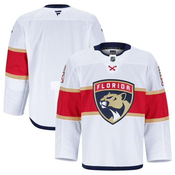 Men's Florida Panthers Fanatics White Away Authentic Pro Jersey - Image 2