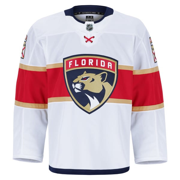 Men's Florida Panthers Fanatics White Away Authentic Pro Jersey - Image 3