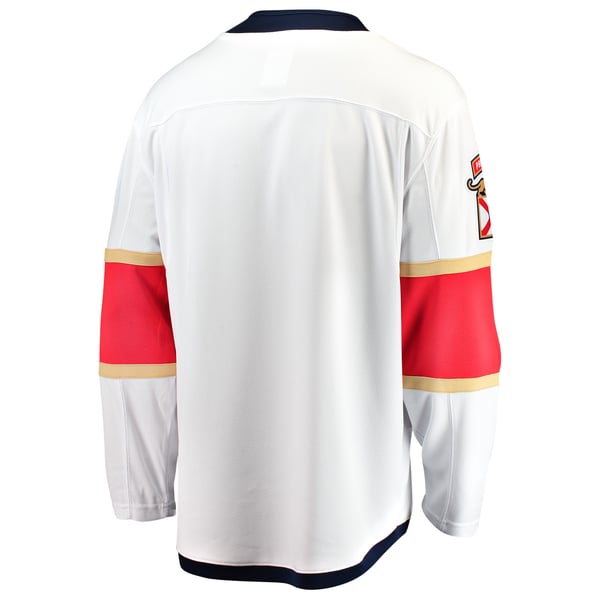 Men's Florida Panthers Fanatics White Away Breakaway Jersey - Image 4