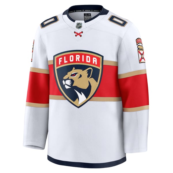 Men's Florida Panthers Fanatics White Away Premium Custom Jersey - Image 3