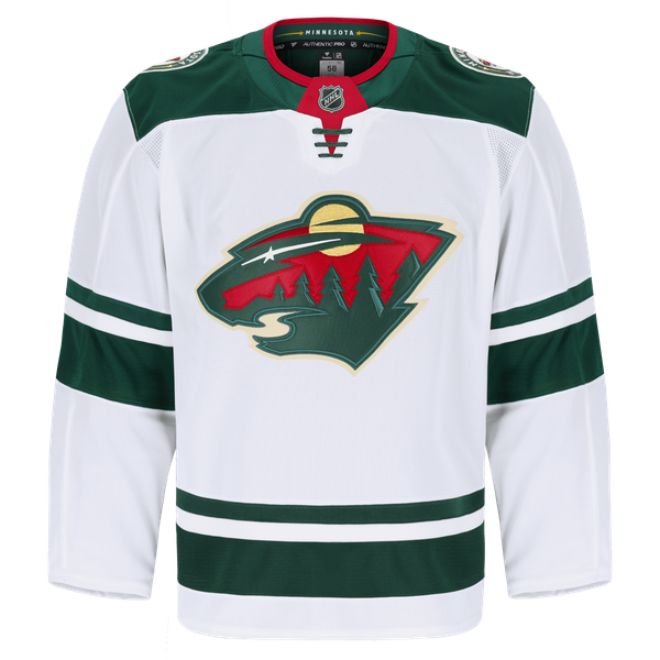 Men's Minnesota Wild Fanatics White Away Authentic Pro Jersey - Image 3