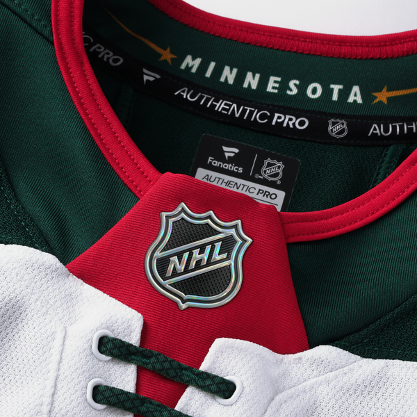 Men's Minnesota Wild Fanatics White Away Authentic Pro Jersey - Image 5