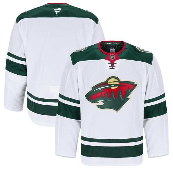 Men's Minnesota Wild Fanatics White Away Authentic Pro Jersey - Image 1