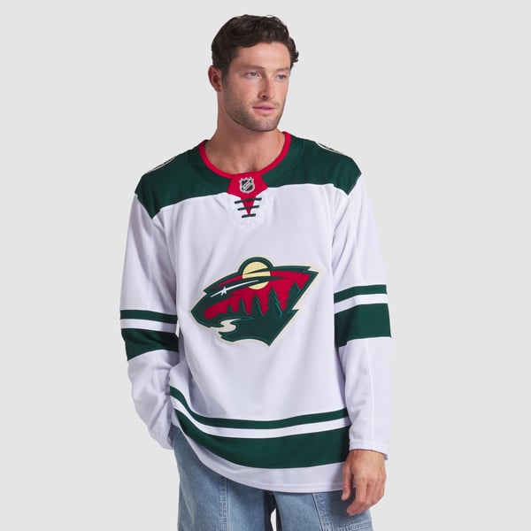 Men's Minnesota Wild Fanatics White Away Premium Jersey - Image 5