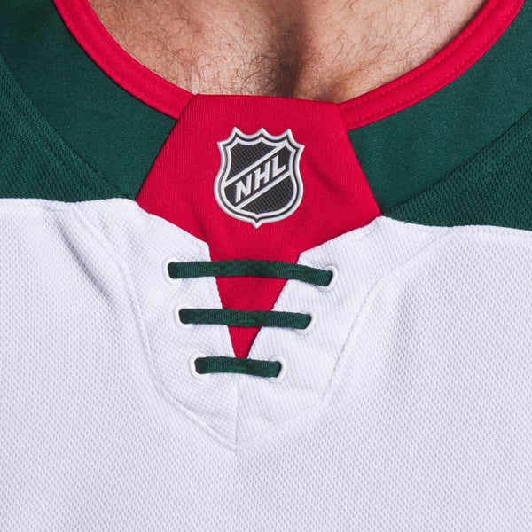 Men's Minnesota Wild Fanatics White Away Premium Jersey - Image 9