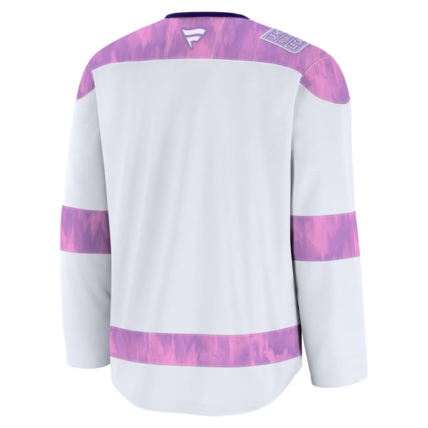 Men's Montreal Canadiens  Fanatics White 2024 Hockey Fights Cancer Practice Jersey - Image 4