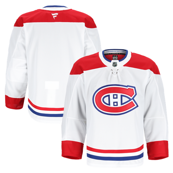 Men's Montreal Canadiens Fanatics White Away Authentic Pro Jersey - Image 1