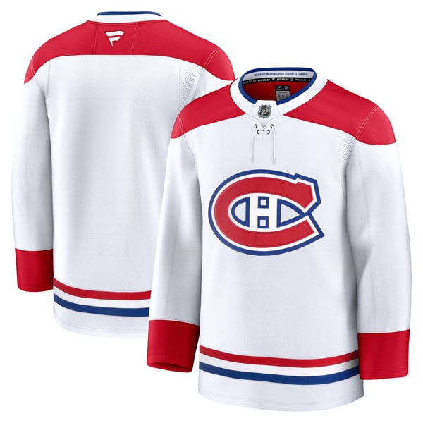 Men's Montreal Canadiens Fanatics White Away Premium Jersey - Image 2