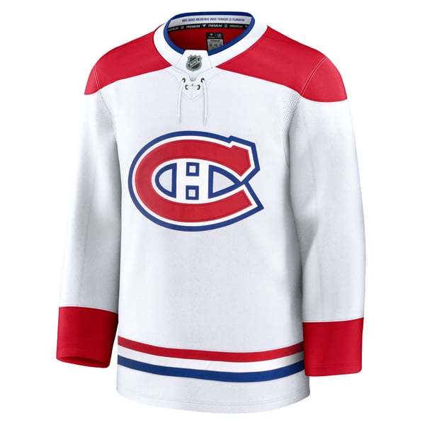 Men's Montreal Canadiens Fanatics White Away Premium Jersey - Image 3