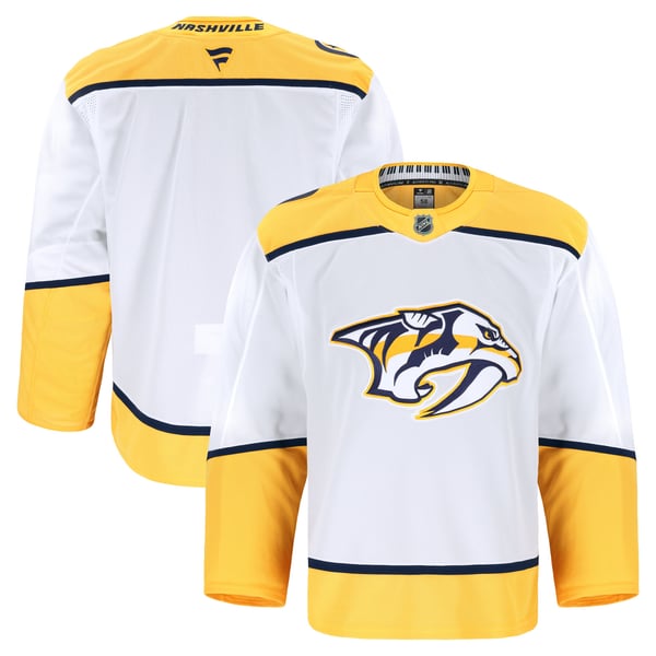 Men's Nashville Predators Fanatics White Away Authentic Pro Jersey - Image 1