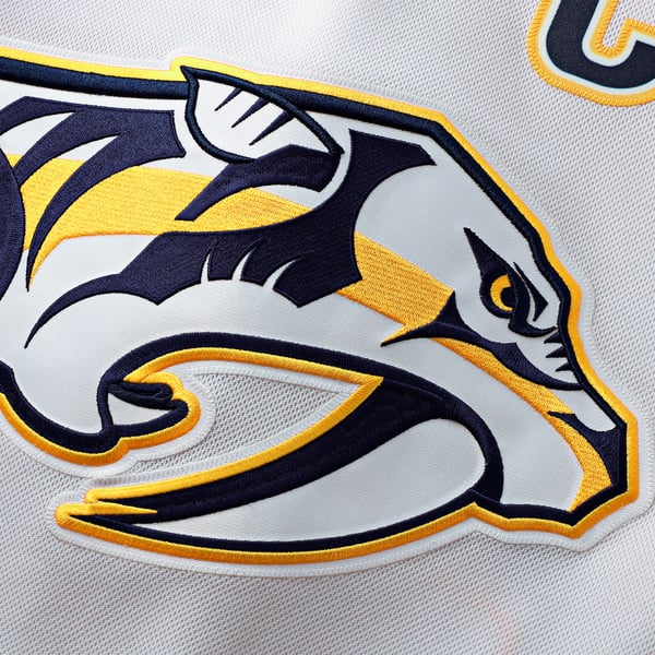 Men's Nashville Predators Fanatics White Away Premium Jersey - Image 5
