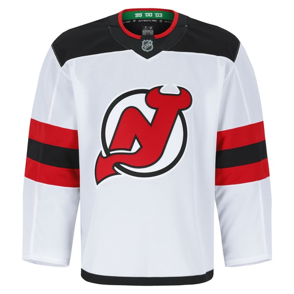 Men's New Jersey Devils Fanatics White Away Authentic Pro Jersey - Image 3