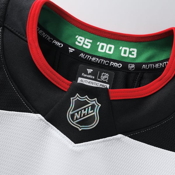 Men's New Jersey Devils Fanatics White Away Authentic Pro Jersey - Image 5