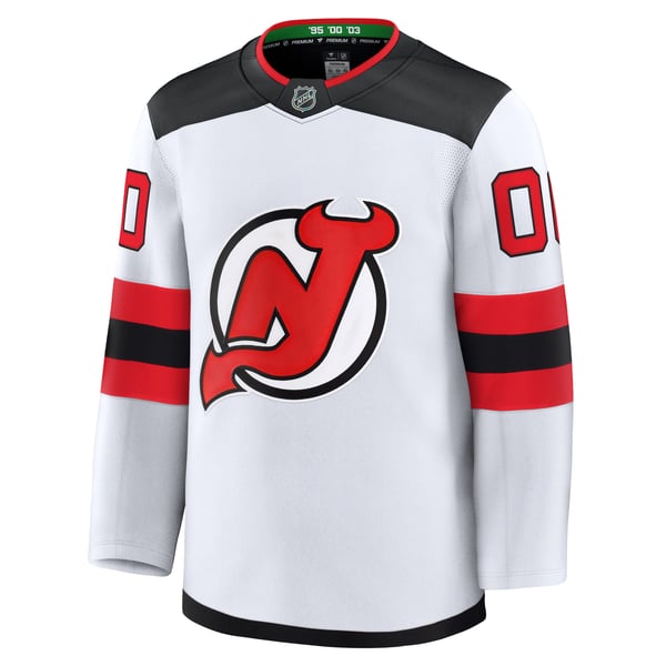 Men's New Jersey Devils Fanatics White Away Premium Custom Jersey - Image 3